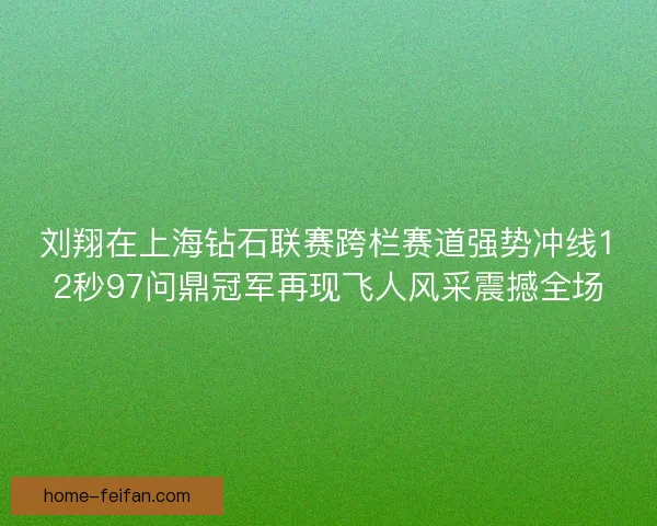 刘翔在上海钻石联赛跨栏赛道强势冲线12秒97问鼎冠军再现飞人风采震撼全场